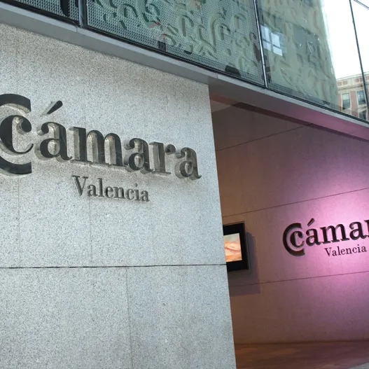 detalle puerta entrada de cámara de comercio valencia