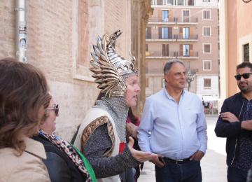 instantánea durante una visita guiada  de es.cultura