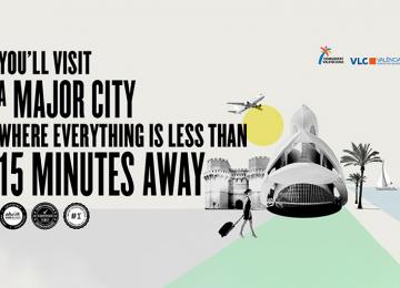 You'll visit a major city where everything is less than 15 minutes away