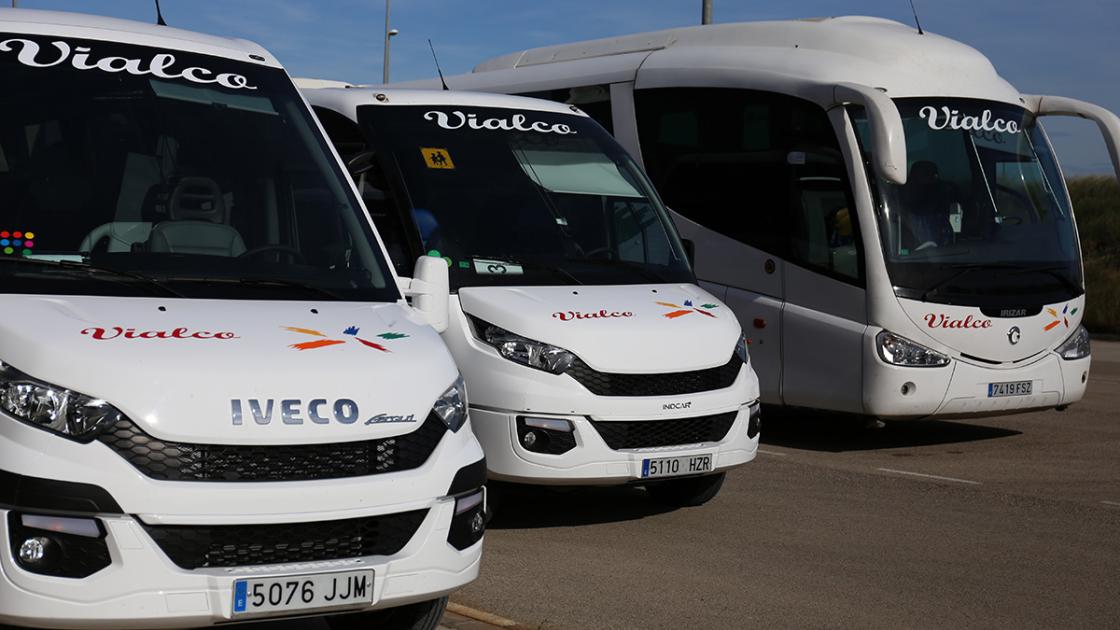 flota de autobuses vialco