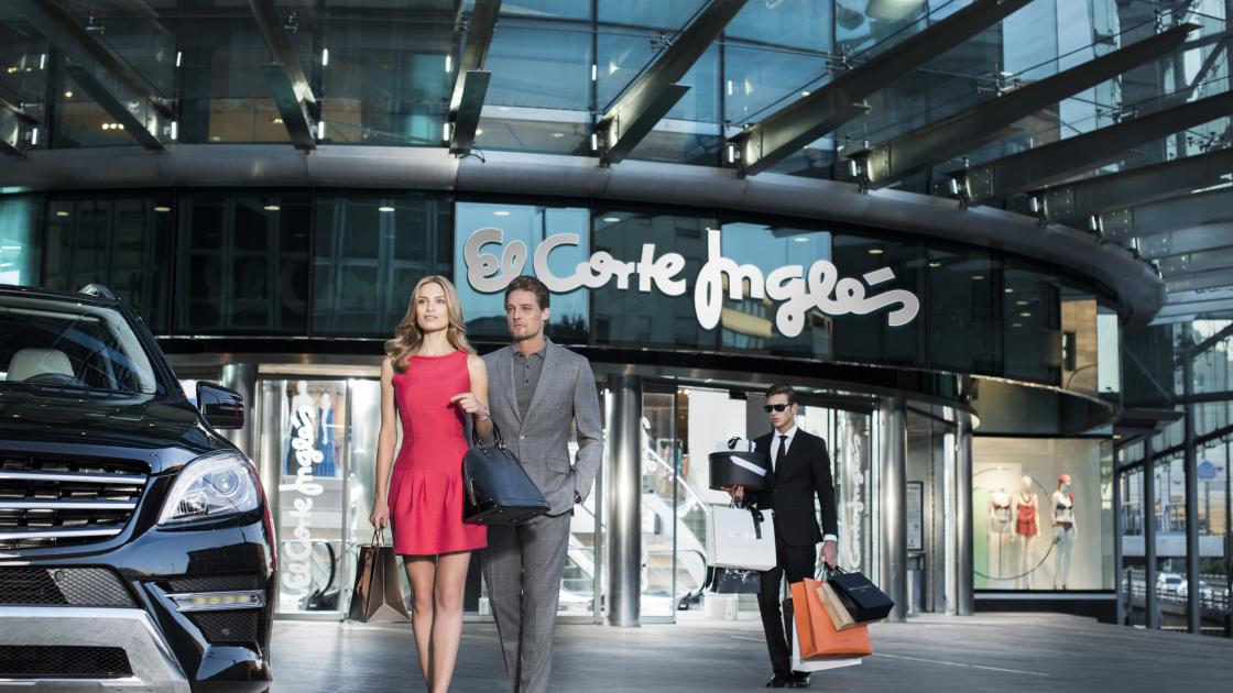 detalle fachada exterior el corte inglés de avenida de francia