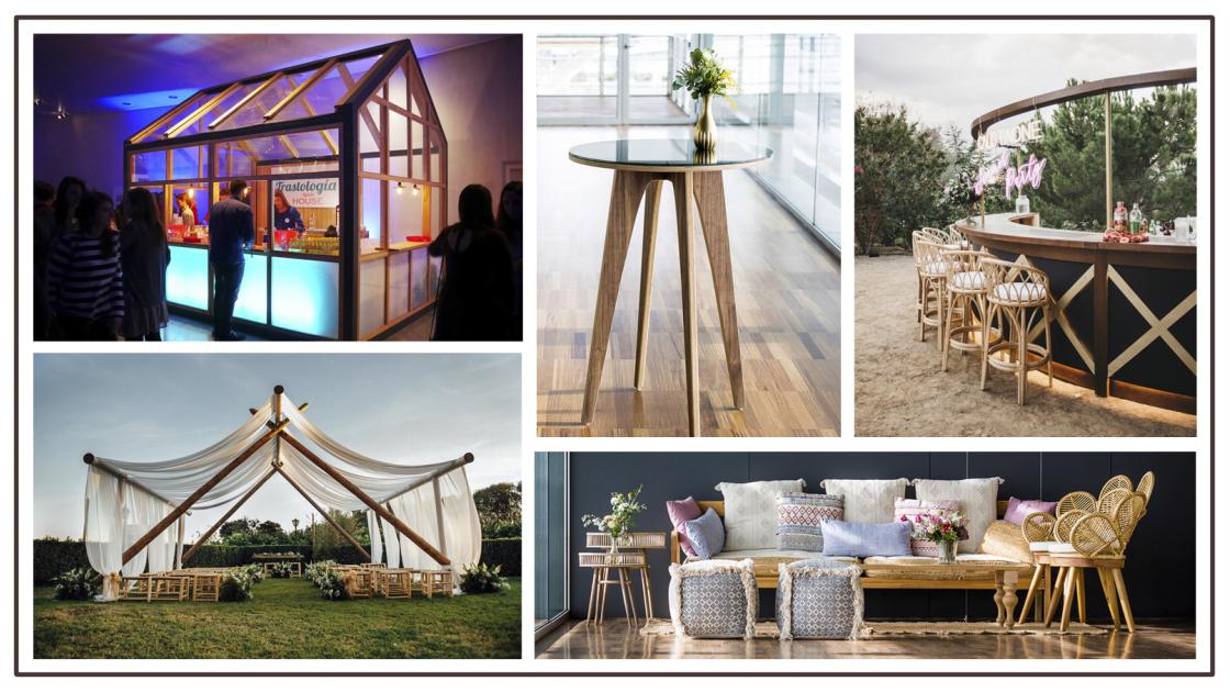 mosaico con diferentes muebles de la empresa trastologia