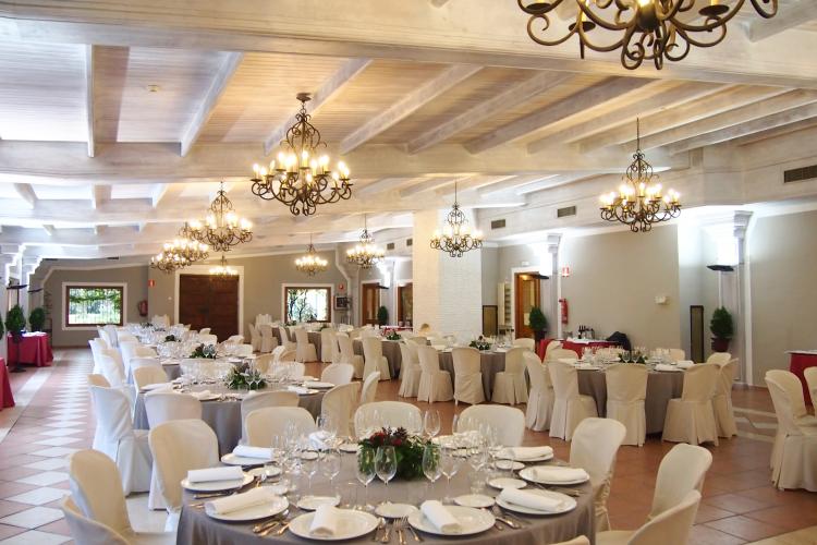 sala preparada para evento de catering xamandreu