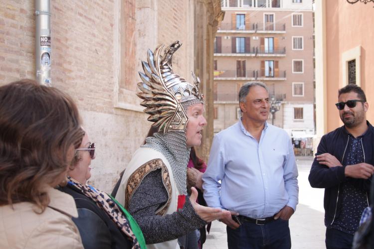 instantánea durante una visita guiada  de es.cultura