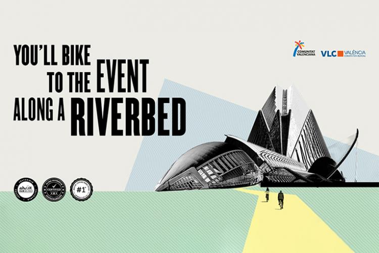 You'll bike to the event along a riverbed