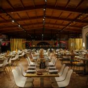 sala preparada para eventos en la masía xamandreu